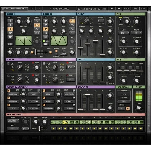 Waves Element interface
