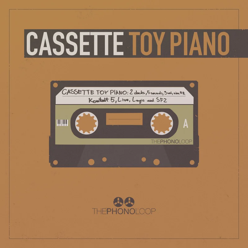 THEPHONOLOOP Cassette Toy Piano - Multi-Format Bundle interface