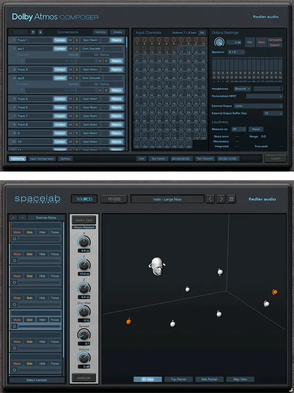Fiedler Audio Dolby Atmos Composer & Spacelab Interstellar interface