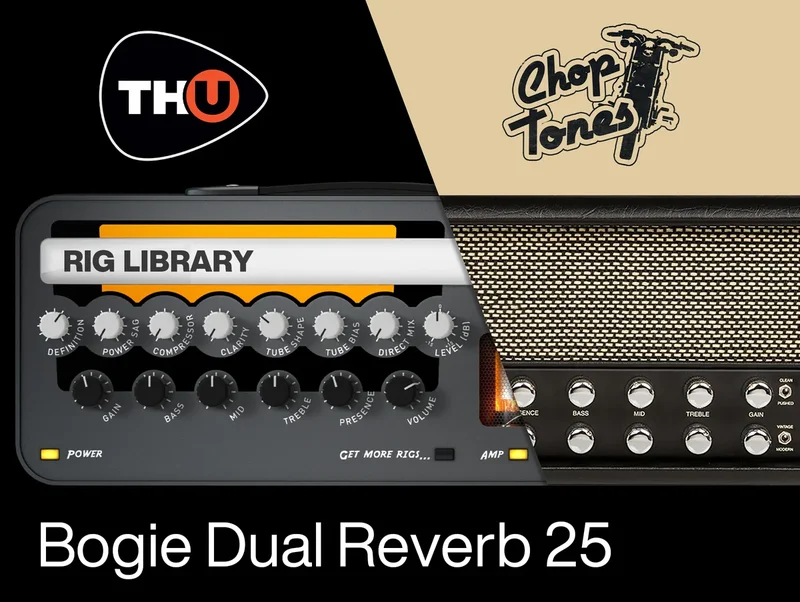 Overloud Choptones Bogie Dual Reverb 25 - TH-U Rig Library interface