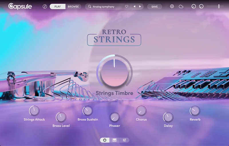 Capsule Audio Retro Strings interface