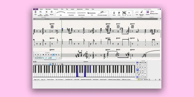 Avid Sibelius Ultimate 1 Year Subscription interface