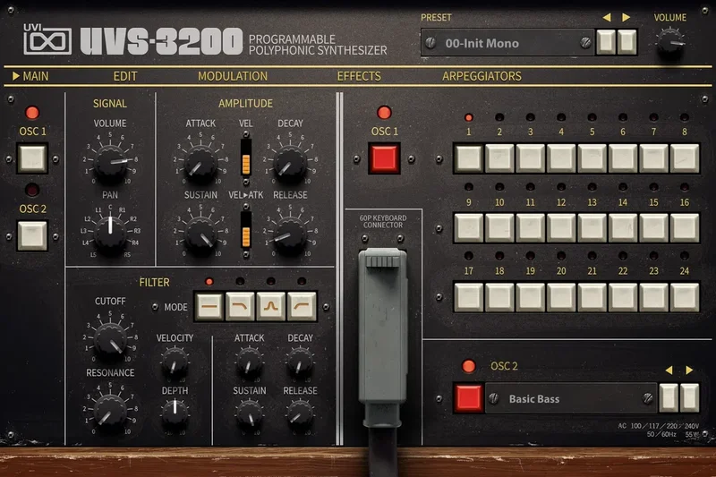 UVI UVS-3200 interface
