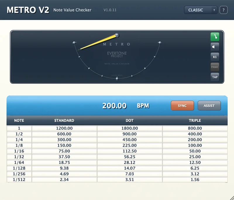 Evertone Project Metro v2 Upgrade from v1 interface