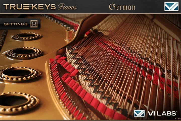 VI Labs True Keys German Grand interface
