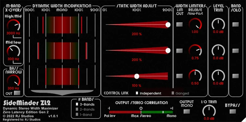 Raising Jake Studios SideMinder ZL2 interface