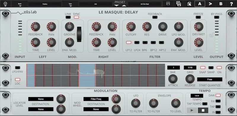 XILS Lab Le Masque Delay interface