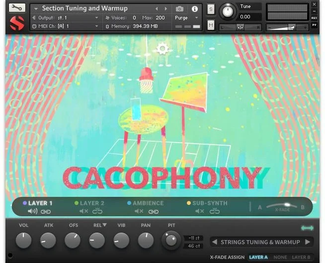Soundiron Cacophony interface
