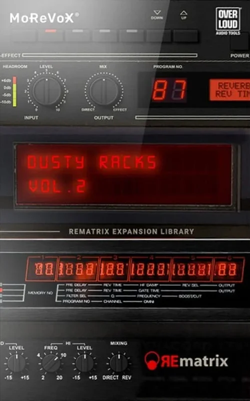 Overloud REmatrix: Dusty Racks Vol. 2 interface