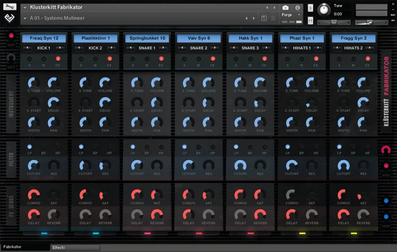 Pornofonic Instruments Klüsterkitt Fabrikator interface