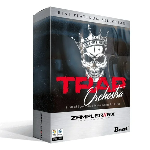 Beat Zampler Expansion: Trap Orchestra interface