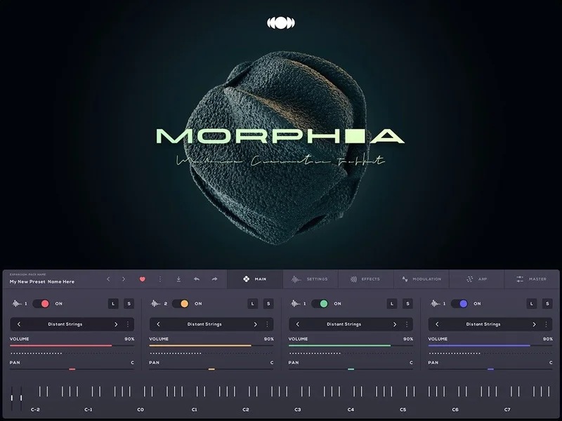 Audiomodern Morphia: Soundbox Instrument interface