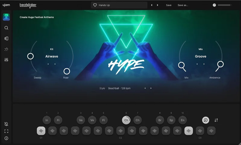 UJAM Hype interface