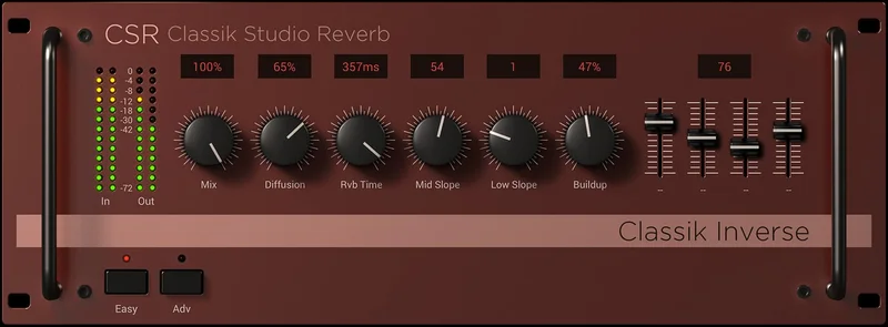 IK Multimedia CSR Inverse Reverb interface