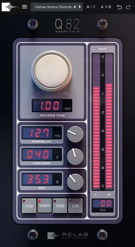 Relab Development Q82 Essentials interface