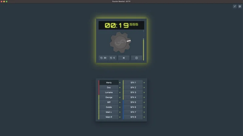 Fourier Audio Rewind (personal) interface