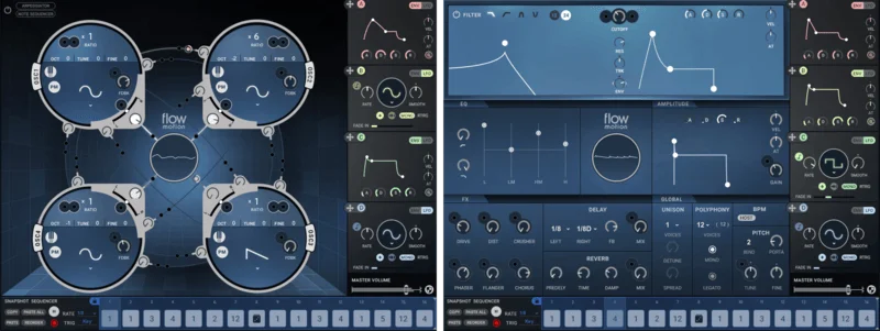 Waves Flow Motion FM Synth interface