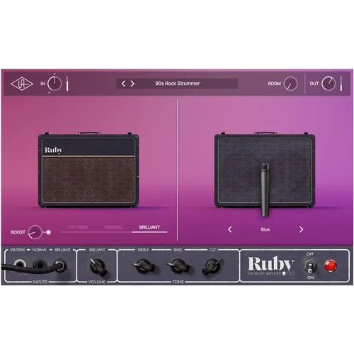 Universal Audio Ruby '63 Top Boost Amp interface
