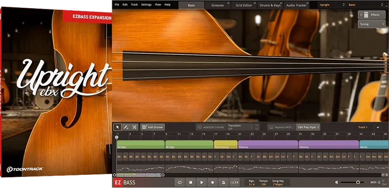 Toontrack EBX Upright interface