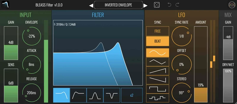 BLEASS Filter interface