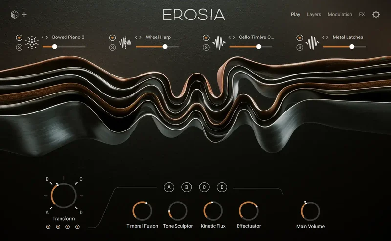 Native Instruments Erosia interface