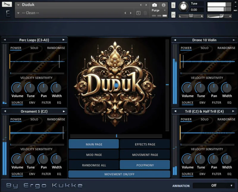Loot Audio Duduk interface