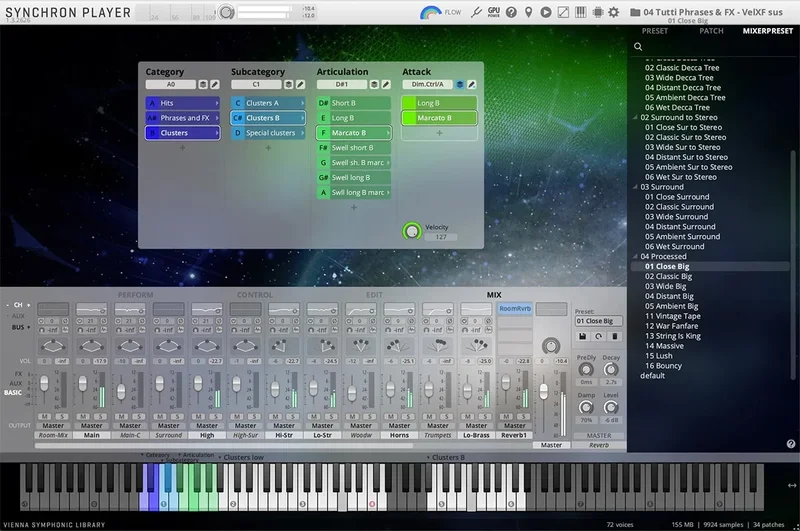 VSL BBO Tutti interface