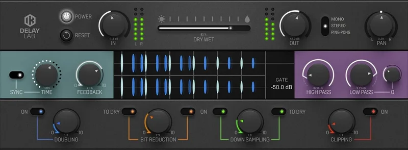 IK Multimedia Delay Lab interface