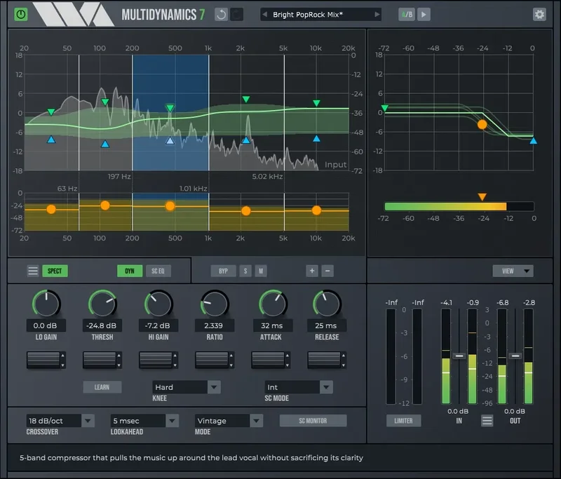 Wave Arts MultiDynamics 7 interface