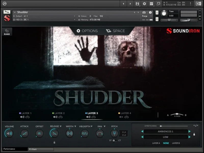 Soundiron Shudder interface