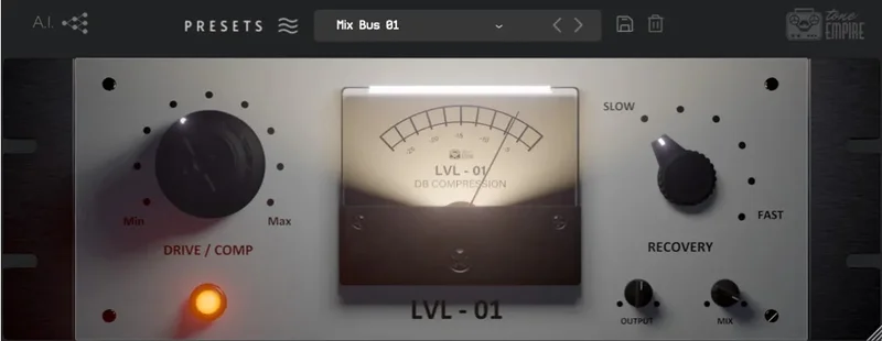 Tone Empire LVL-01 interface