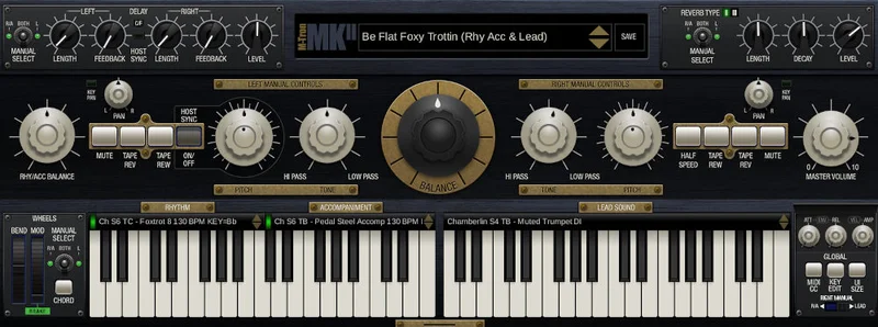 GForce Software M-Tron Mk II interface