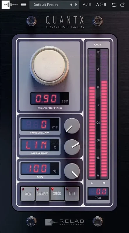 Relab QuantX Essentials interface