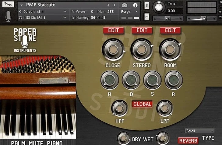 Loot Audio Palm Mute Piano interface