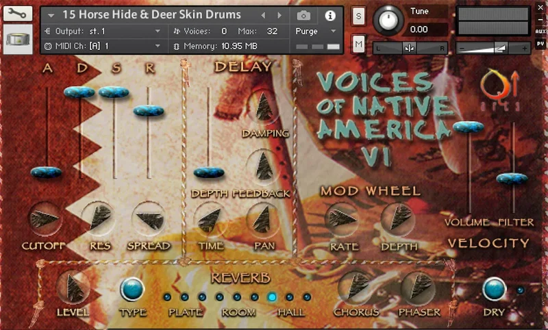 Q Up Arts Voices of Native America V1 interface