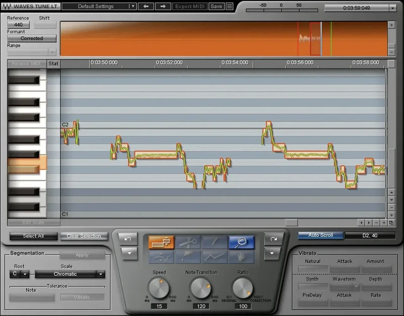 Waves Tune LT interface