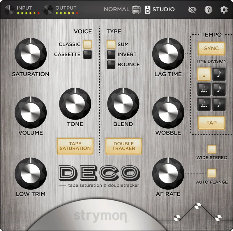 Strymon Deco Plugin interface