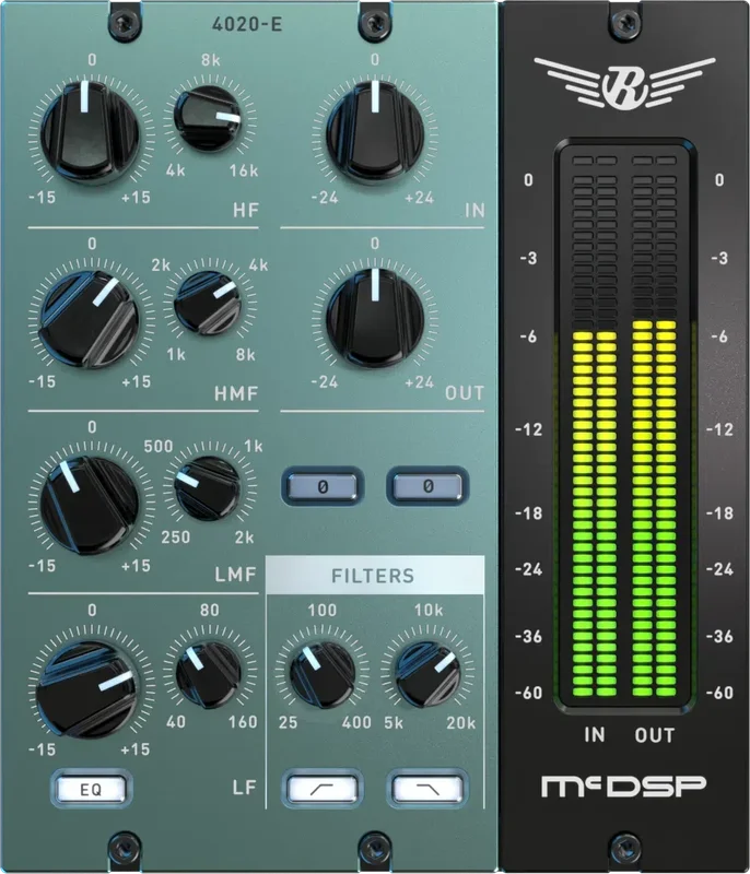 McDSP 4020 Retro EQ HD v7 interface