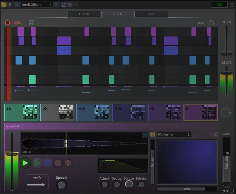 Stagecraft Beat ReBuilder interface