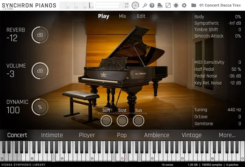 VSL Studio Concert D 1887 interface