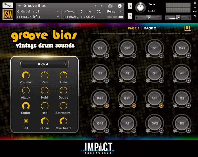 Impact Soundworks Groove Bias interface