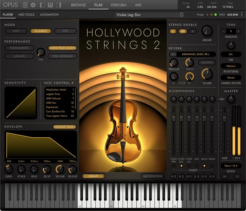 EastWest Hollywood Bundle interface