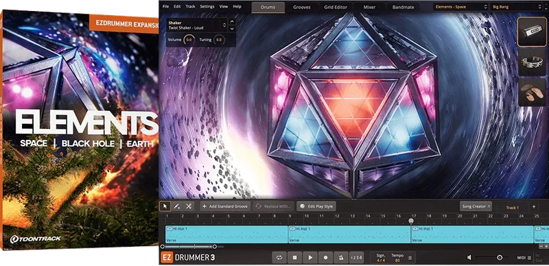 Toontrack EZX Elements interface