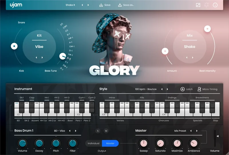 UJAM Crossgrade to GLORY interface