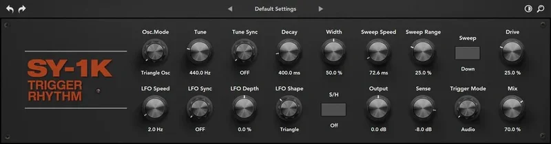 Rave Generation Trigger Rhythm interface