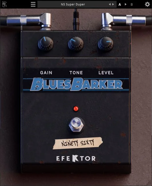 Kuassa Efektor Blues Barker interface