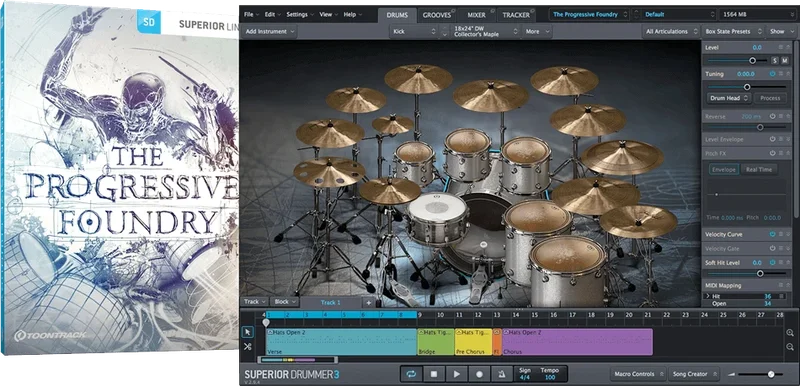 Toontrack SDX The Progressive Foundry interface