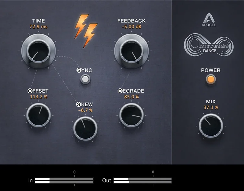 Apogee Clearmountain Dance interface