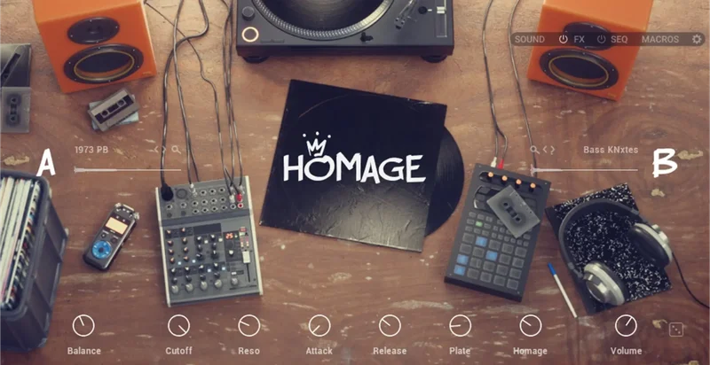 Native Instruments Homage interface