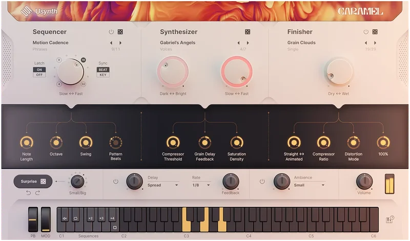 UJAM CARAMEL interface